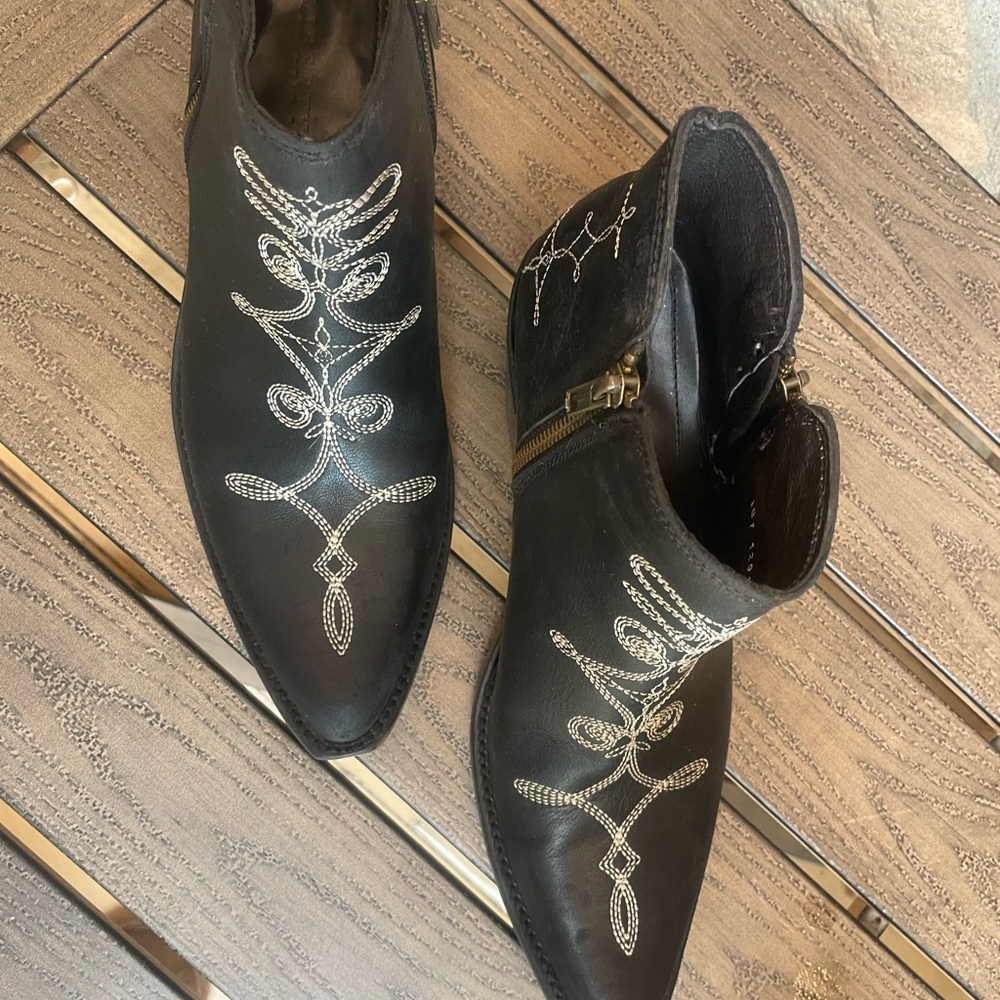 LIBERTY Black DALIA Zip ANKLE Boots BOOTIES 9 - Picture 7 of 14